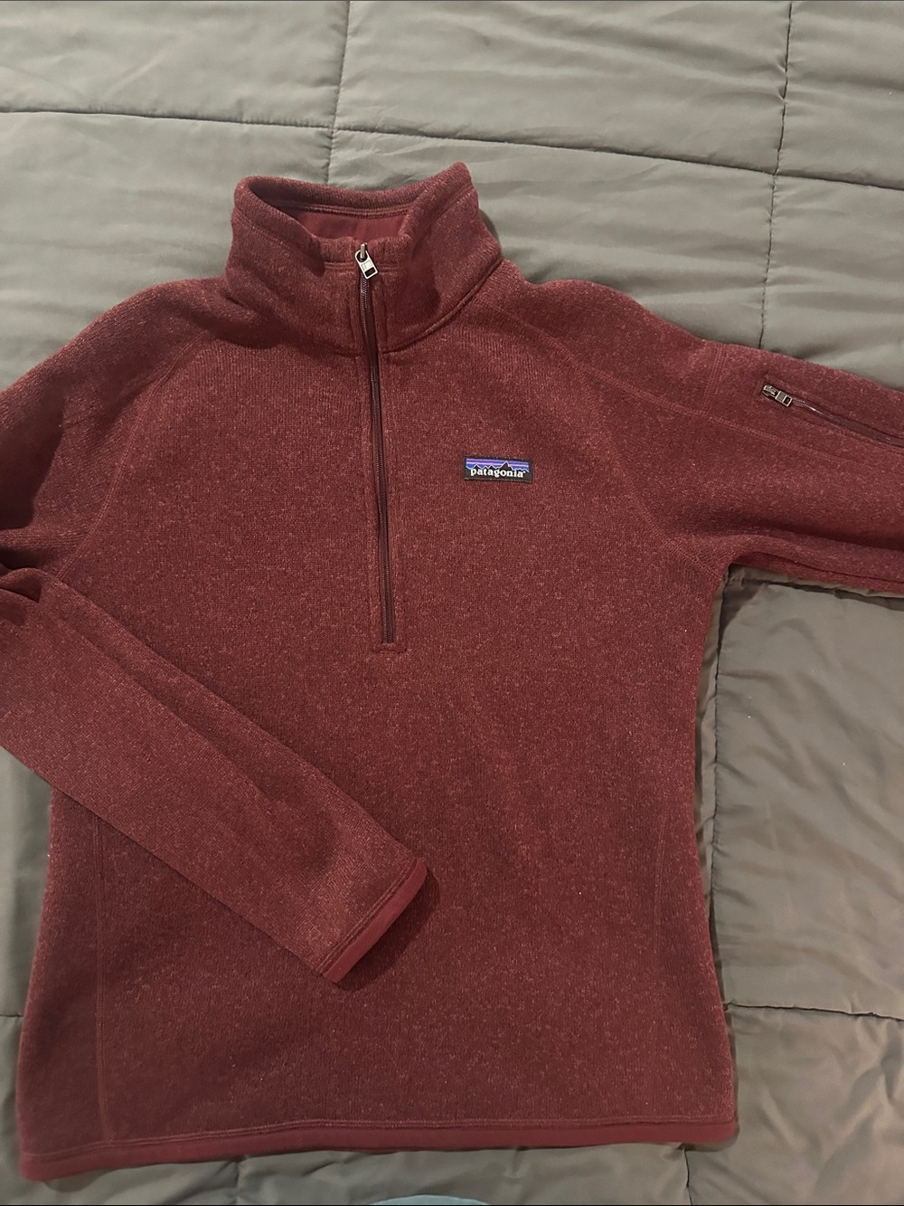 Patagonia Women's Better Sweater Quarter-Zip Sweater – Burgundy nwot